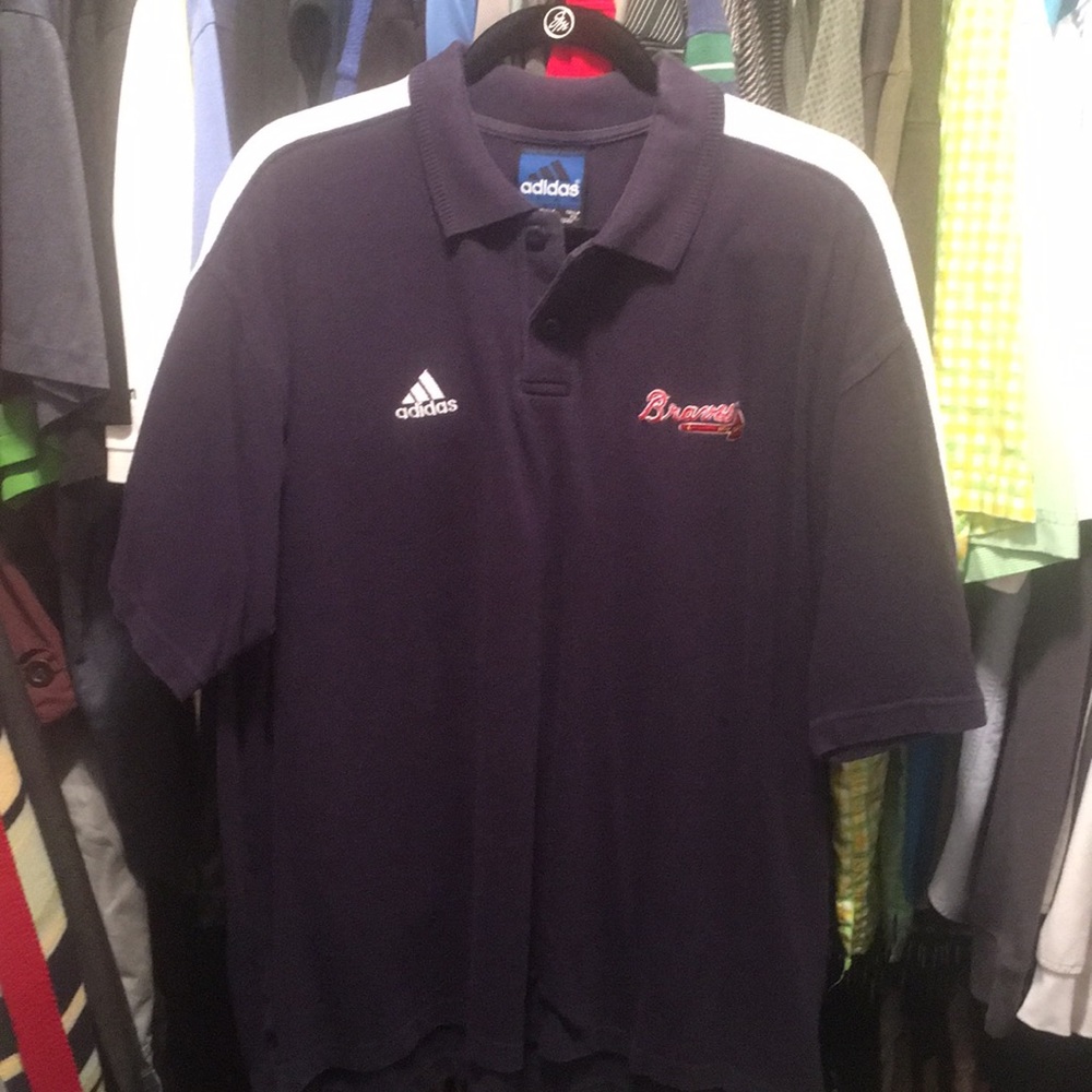 Atlanta Braves Adidas staff polo